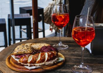 bread on brown wooden round plate