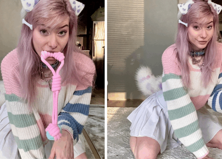 Vrouw leeft als hond: “Ik slaap in een bench en word beloond met snoepjes tijdens training”