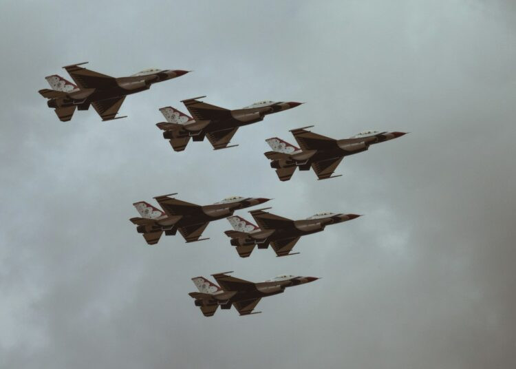 six fighter jets