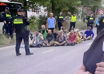 Politie pakt demonstranten aan: ‘Politie breekt arm van twee demonstranten..’