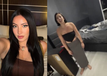 Woesenpai ontploft: ex dropt video vol ruzies, wapens en kapotte flatscreens