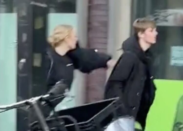 VIDEO: Jongen krijgt klappen van twee dames bij supermarkt, voorbijganger filmt alles