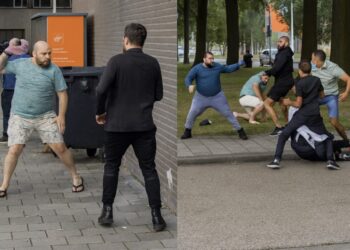 Ondertussen in Tilburg: groep gaat compleet los op straat