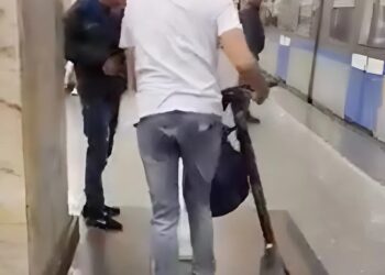 Metro-actie in het buitenland: dief betrapt met gestolen e-step