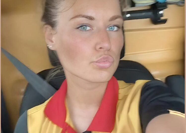 DHL-bezorgster Naomi gaat als een lopend vuurtje rond op het internet