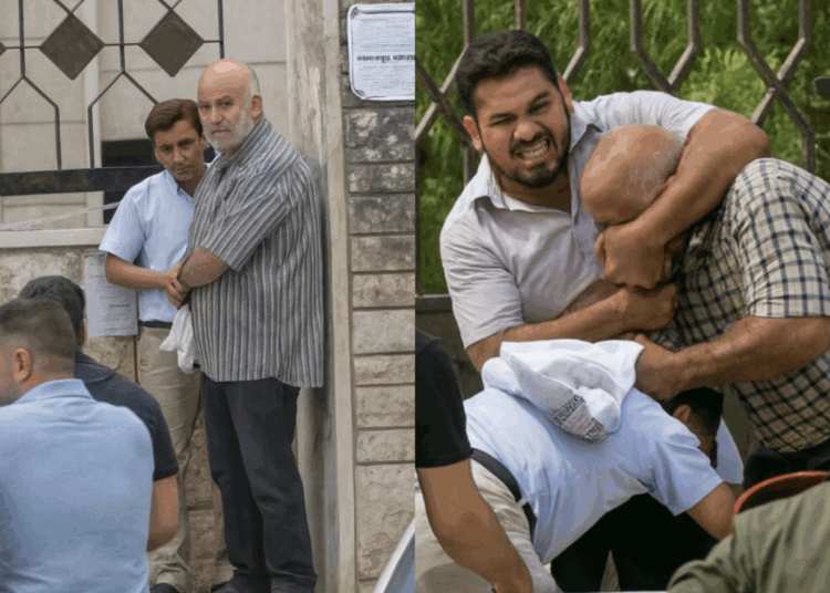 Man gedraagt zich verdacht in de menigte en wat er dan gebeurt is geschiedenis