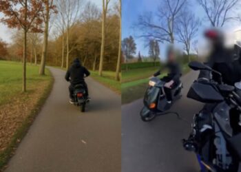 Undercover agent zet achtervolging in bij scooterbestuurder zonder rijbewijs en kenteken