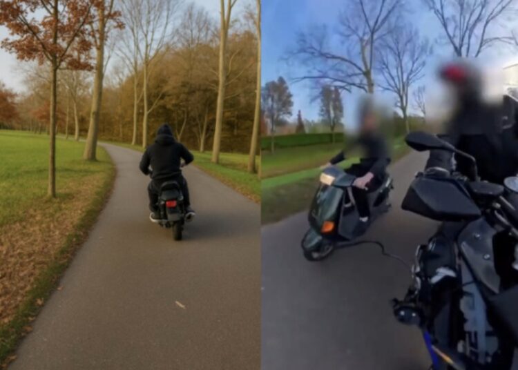 Undercover agent zet achtervolging in bij scooterbestuurder zonder rijbewijs en kenteken