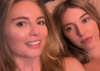 Dames belanden en met een oude man en gooien het op internet