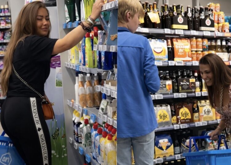 Supermarkt als speelveld voor 2 dames