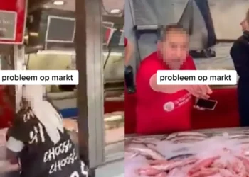 Marktgekte in Leeuwarden: Visboer krijgt vis om z’n oren